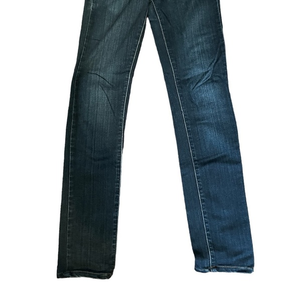 Paige Skyline Skinny Jeans Low Rise Cropped 26 Dark Denim Stretch - Picture 2 of 6